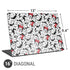 Disney Minnie Mouse Red Color Pop Face Pattern Universal Laptop 16in (13 x 9.4in) Skin